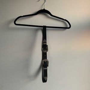 Zara Western Double Buckle Belt